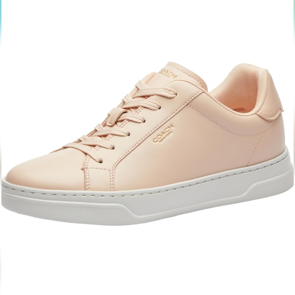 Coach Leather Women's High Line Blush Sneakers Size 6.5 New In Box!